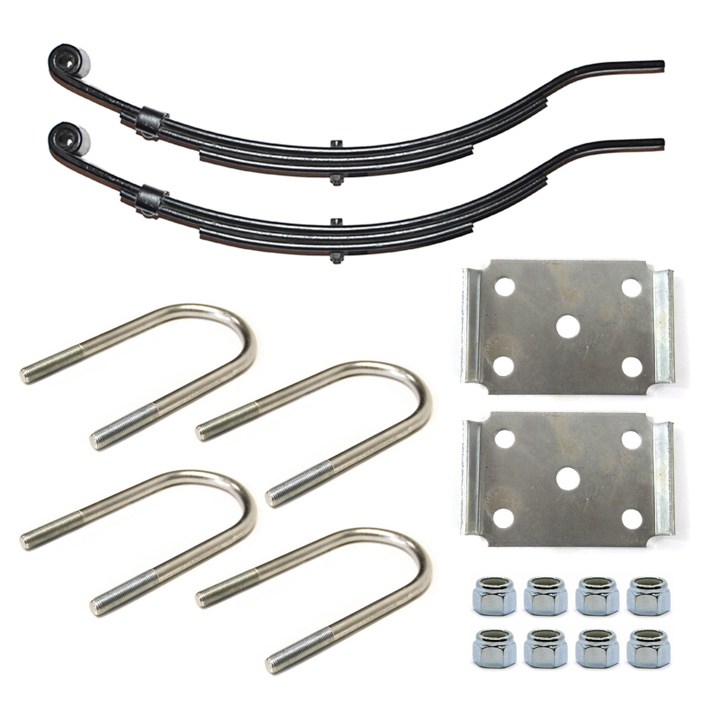 Ensemble de ressorts 3,4K à glissière 3L 24 1/2" x 1 3/4" pour tube 3" avec quinc. - RecreaShop