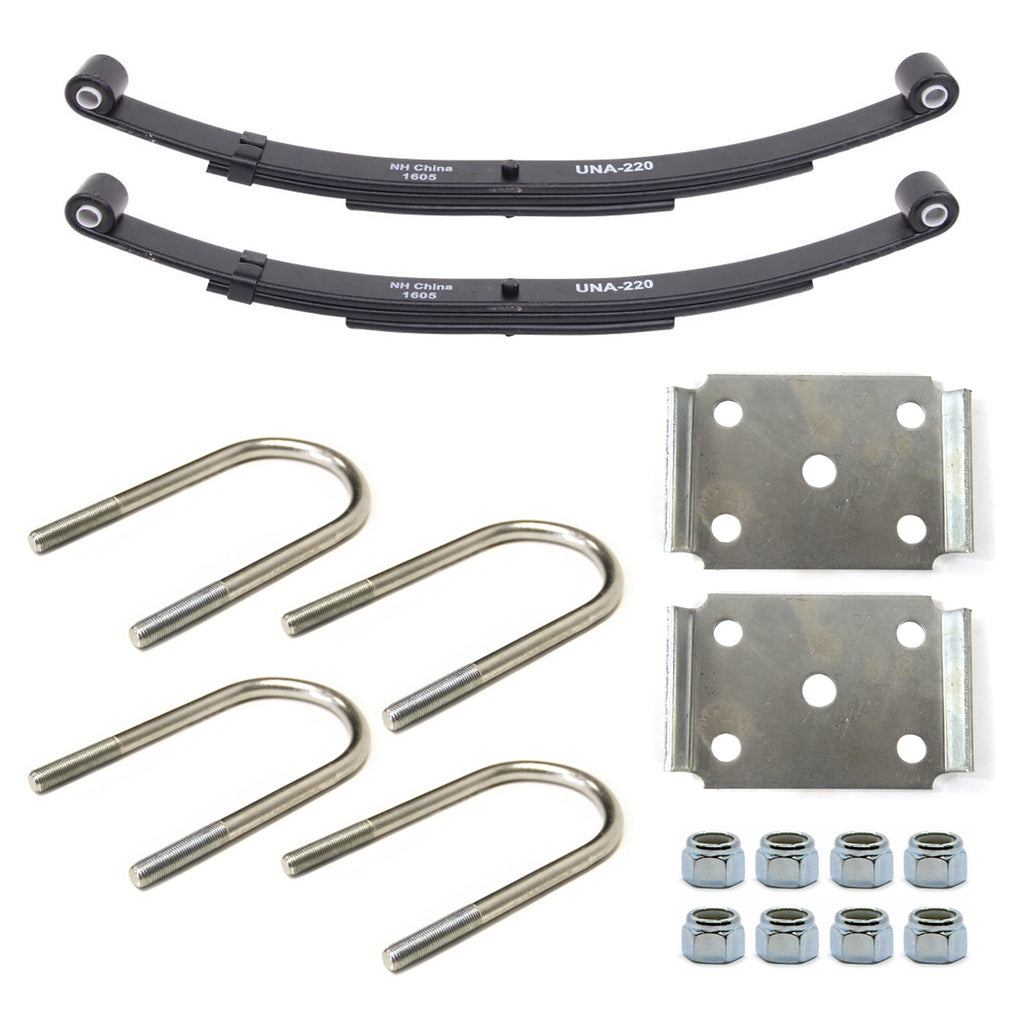Ensemble de ressorts 4K à 2 yeux 3L 25 1/4" x 1 3/4" pour tube 3" avec quinc. - RecreaShop