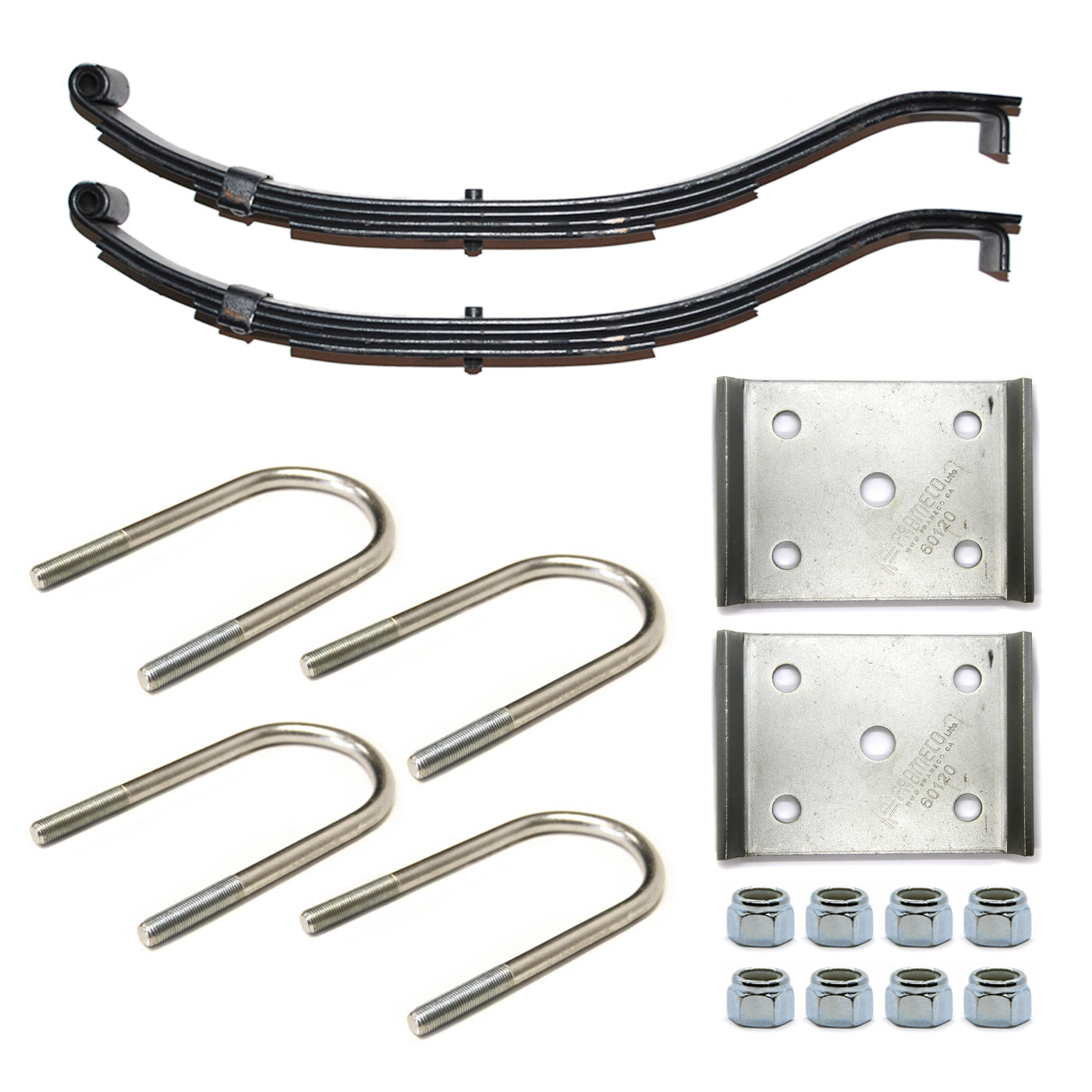 Ensemble de ressorts 3,5K à glissière 4L 26 1/4" x 2" pour tube 3" avec quinc. - RecreaShop