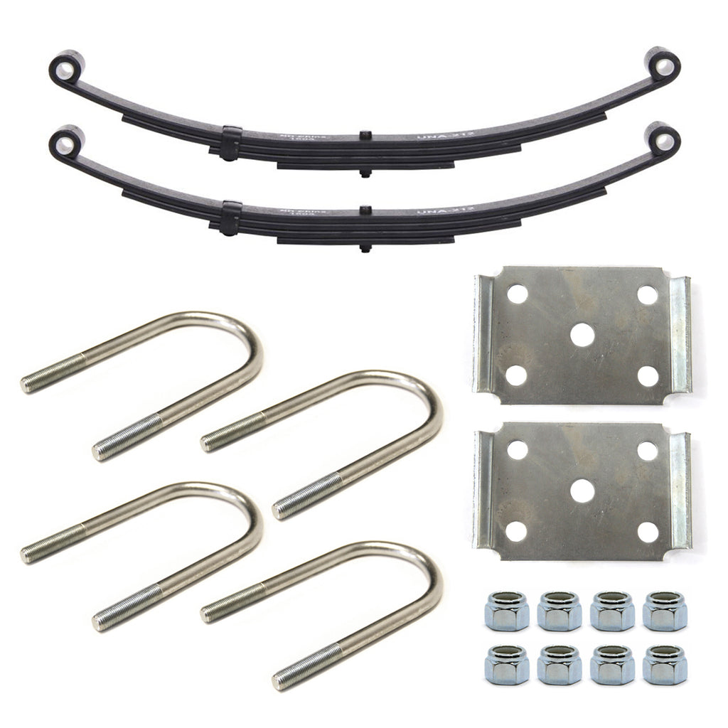 Ensemble de ressorts 3,6K à 2 yeux 4L 25 1/4" x 1 3/4" pour tube 3" avec quinc. - RecreaShop