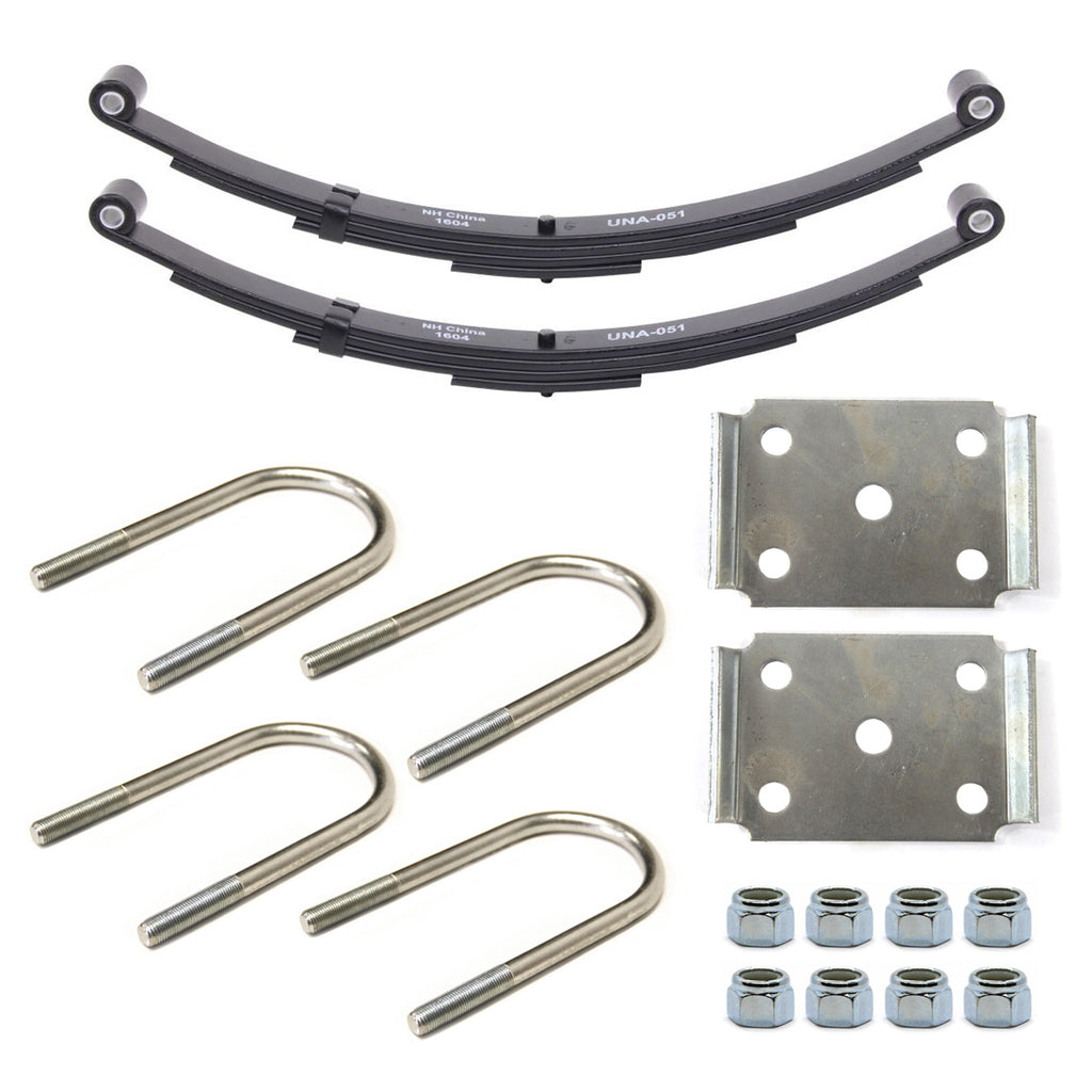 Ensemble de ressorts 4K à 2 yeux 4L 26" x 1 3/4" pour tube 3" avec quinc. - RecreaShop