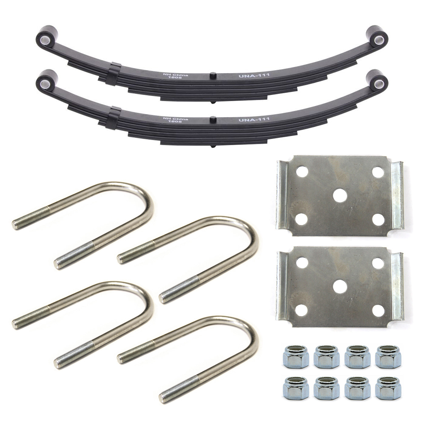 Ensemble de ressorts 6K à 2 yeux 5L 25 1/4" x 1 3/4" M.H. pour tube 3" avec quinc. - RecreaShop