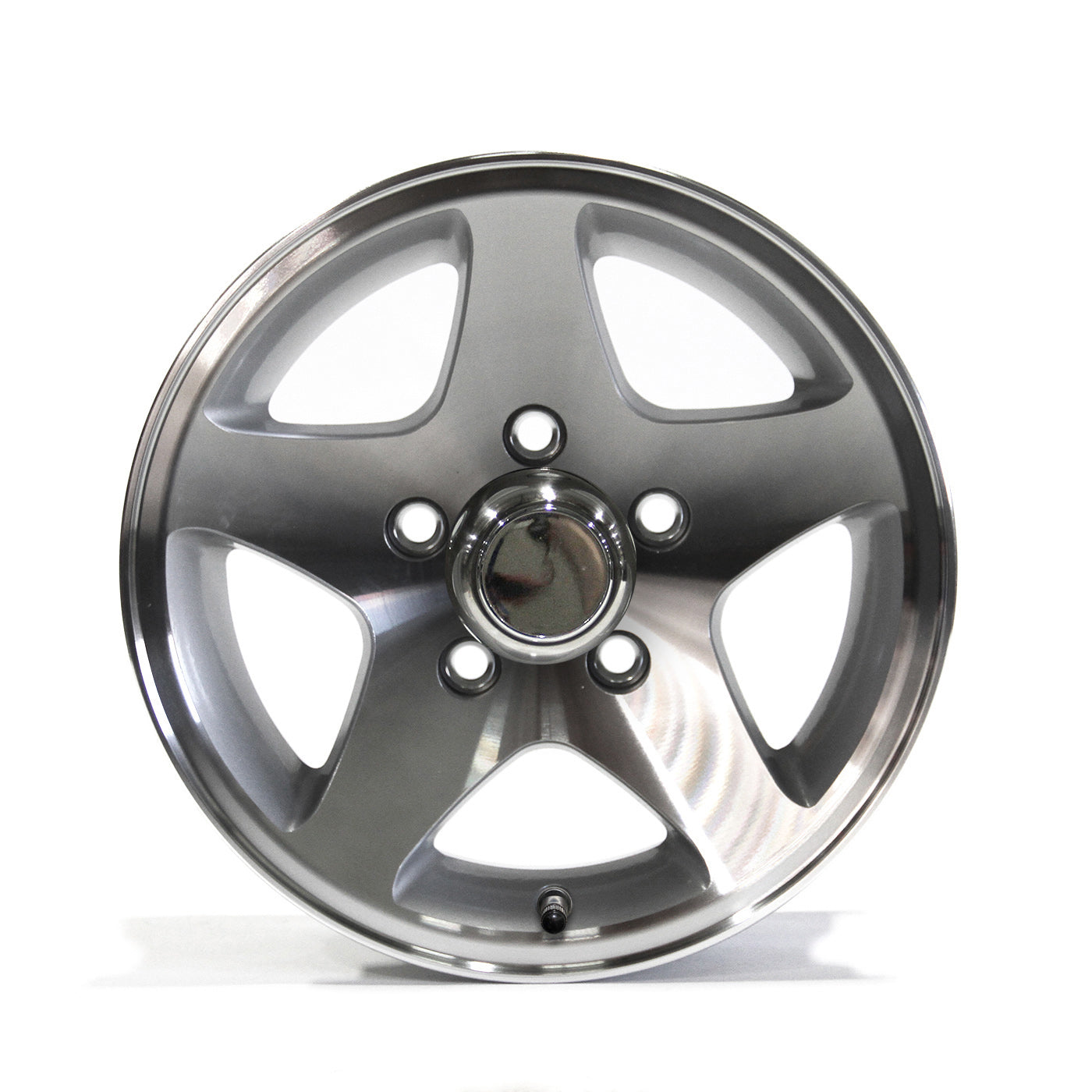 Jante 13" x 5" 5 trous 1600 lbs aluminium Five Star et centre de roue - RecreaShop