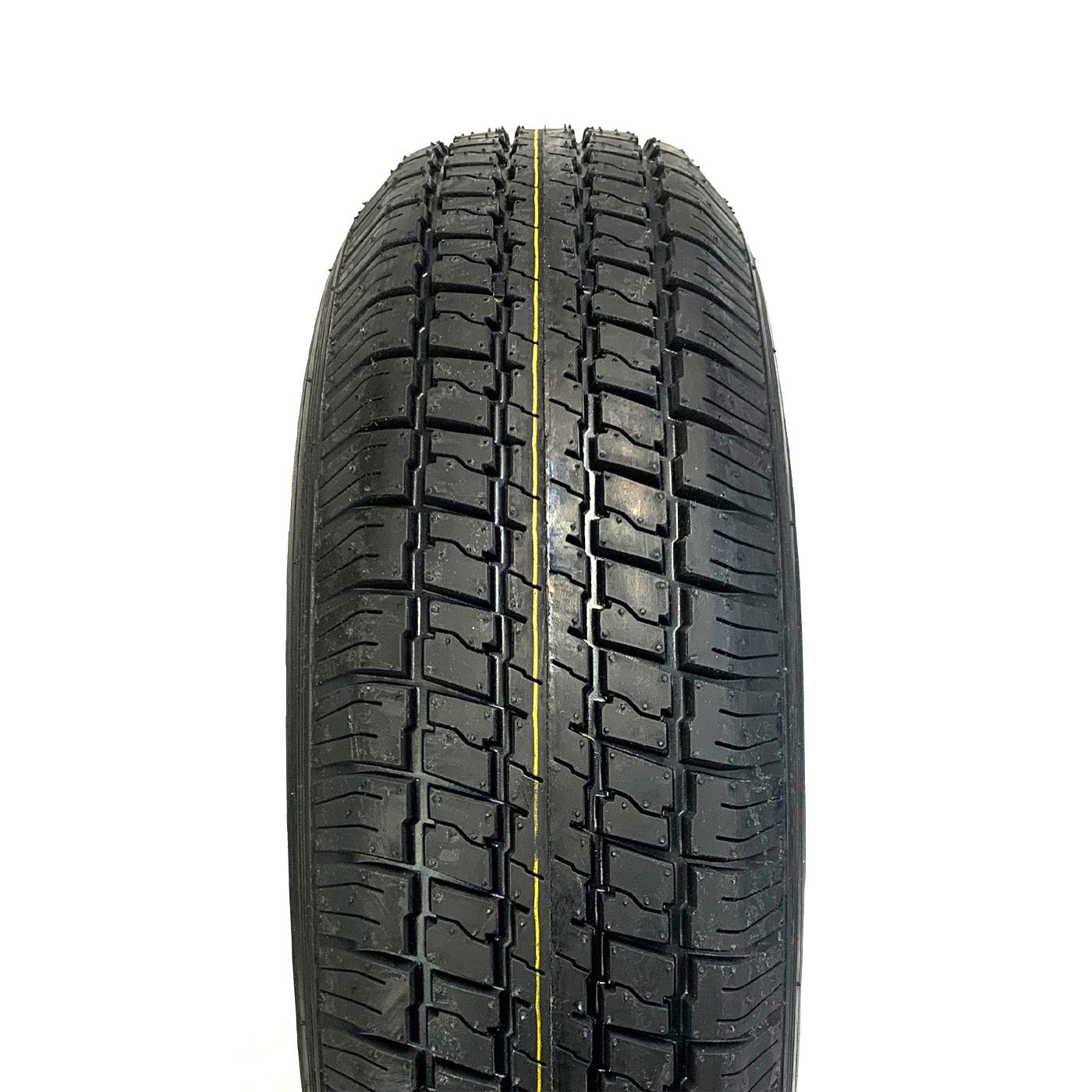 Pneu radial 205/75R14 6 plis LRC 1760 lbs Castle Rock et jante 14" 5 trous aluminium Jaguar - RecreaShop