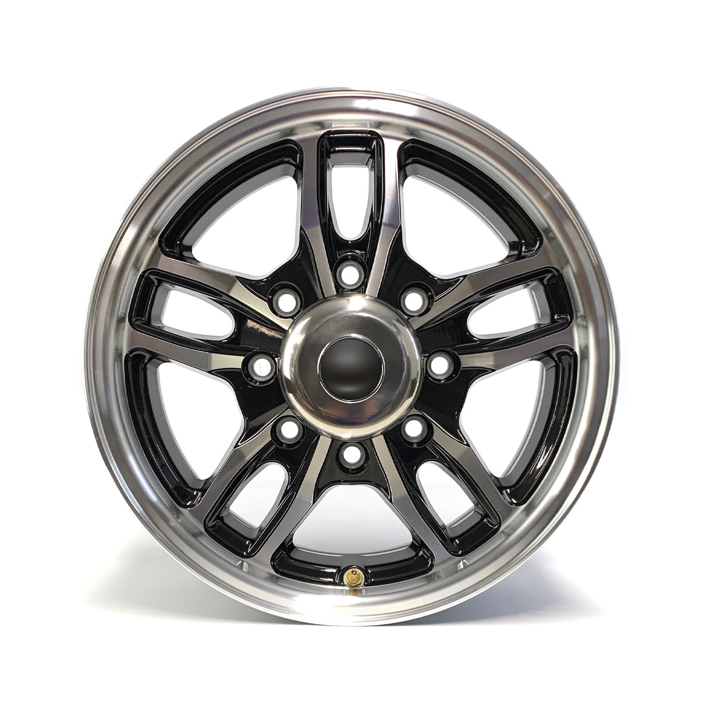 Jante 16" x 8" 8 trous 4080 lbs aluminium noir Osprey et centre de roue - RecreaShop