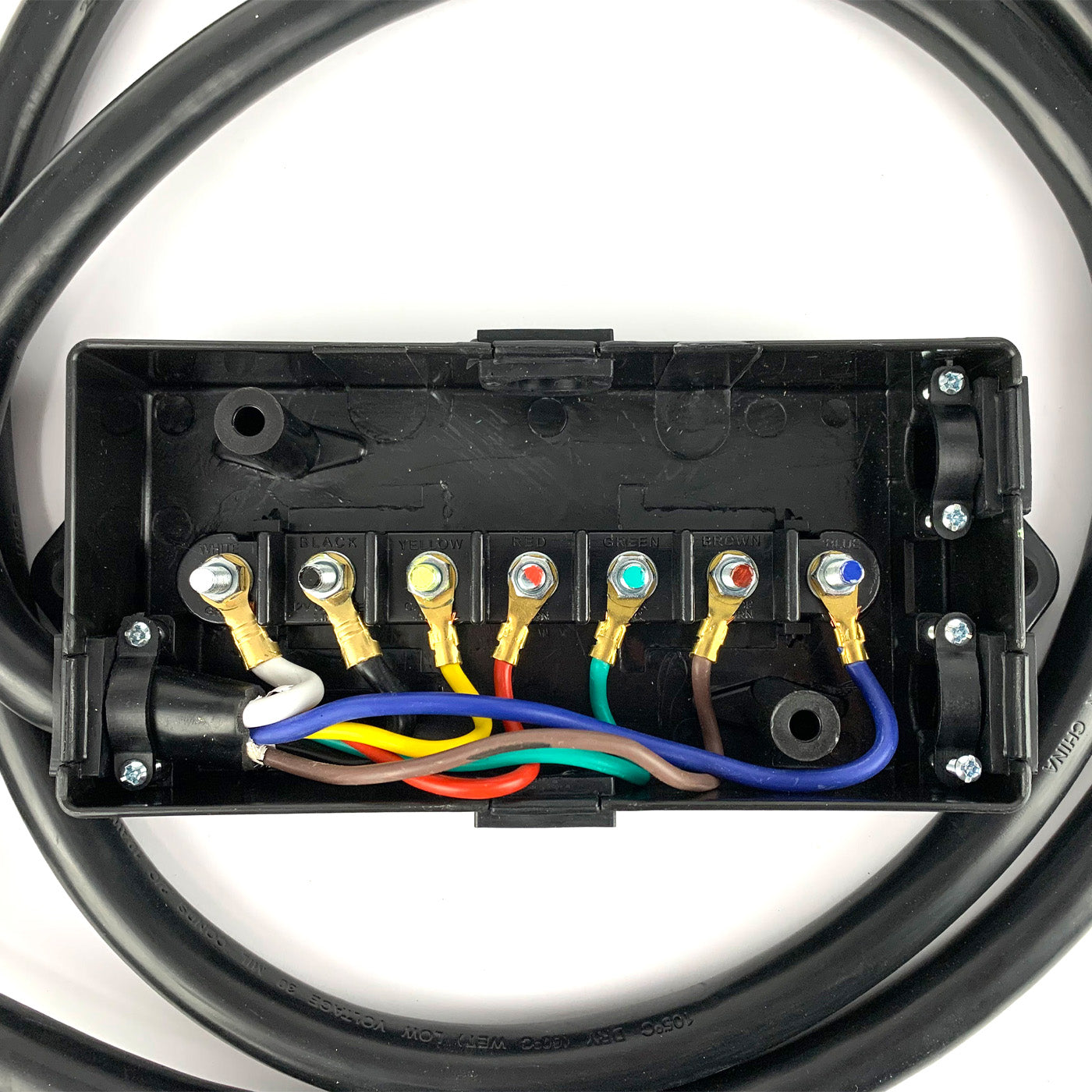 Connecteur 7 brins 2/10 GA, 1/12 GA et 4/14 GA, fil 6' HD (remorque) et boîte de jonction 7 pôles SMARTOW - RecreaShop