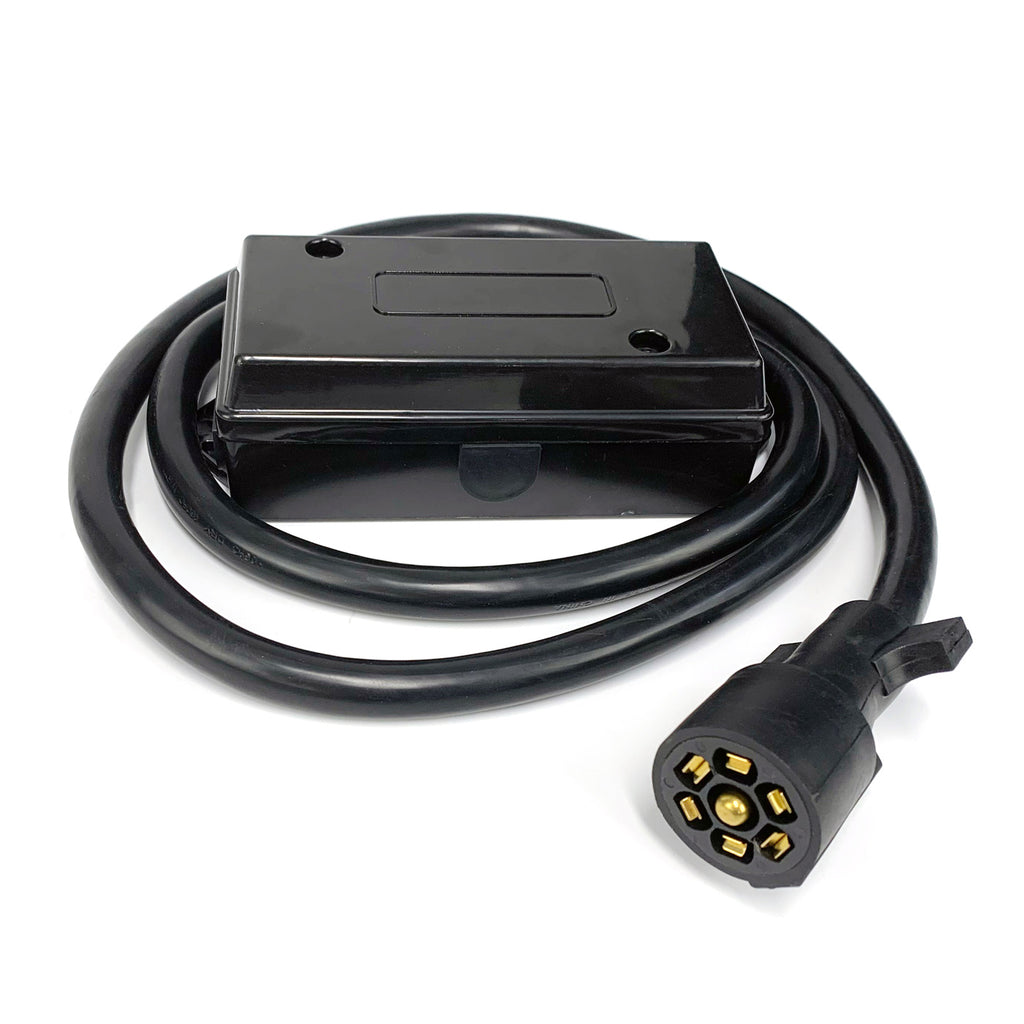 Connecteur 7 brins 2/10 GA, 1/12 GA et 4/14 GA, fil 6' HD (remorque) et boîte de jonction 7 pôles SMARTOW - RecreaShop