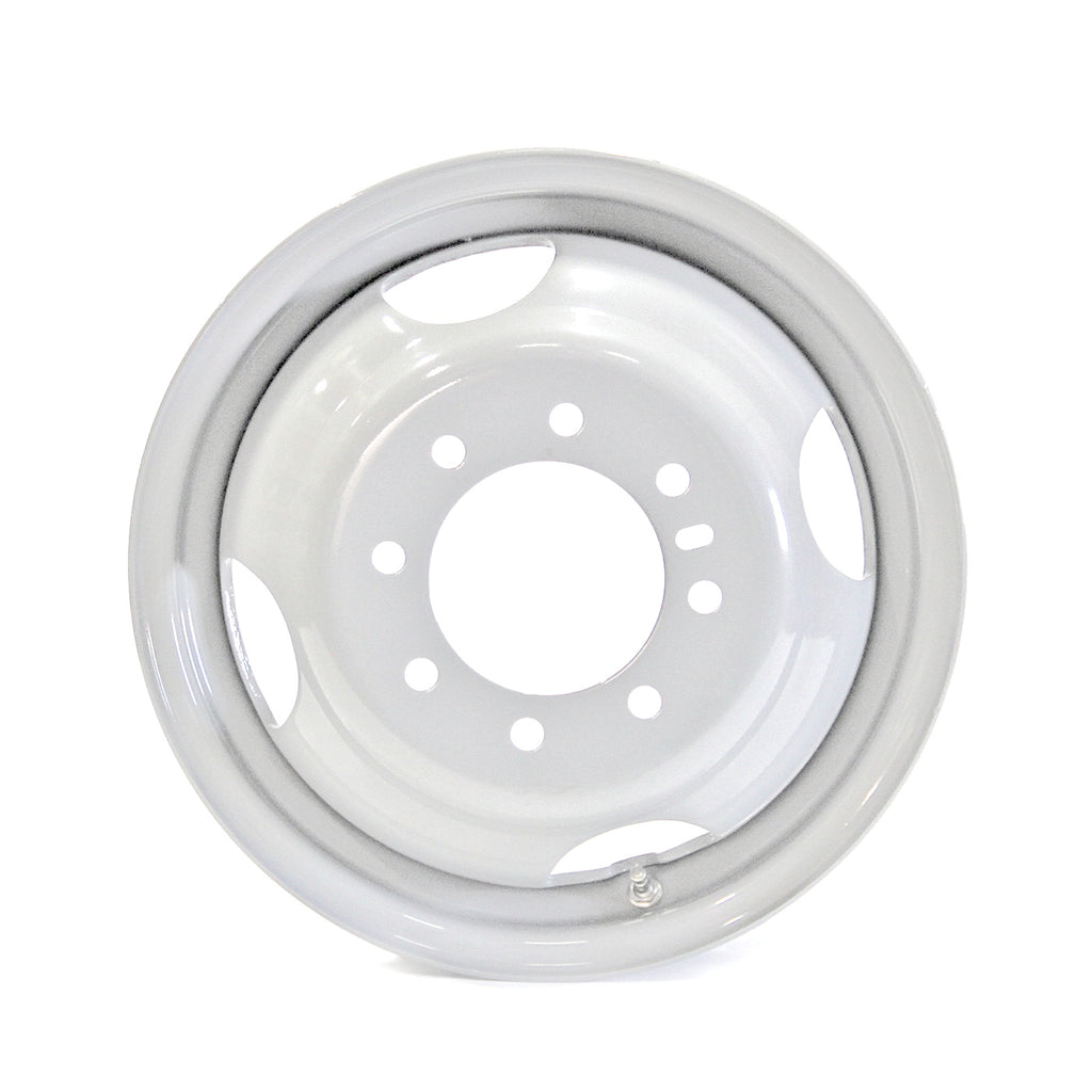 Jante 16" x 6" 8 trous 3000 lbs double blanche - RecreaShop