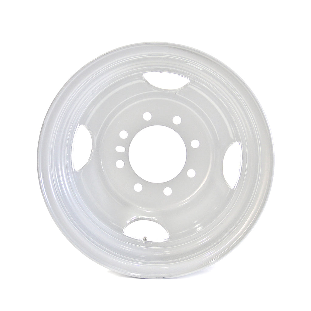 Jante 16" x 6" 8 trous 3000 lbs double blanche - RecreaShop