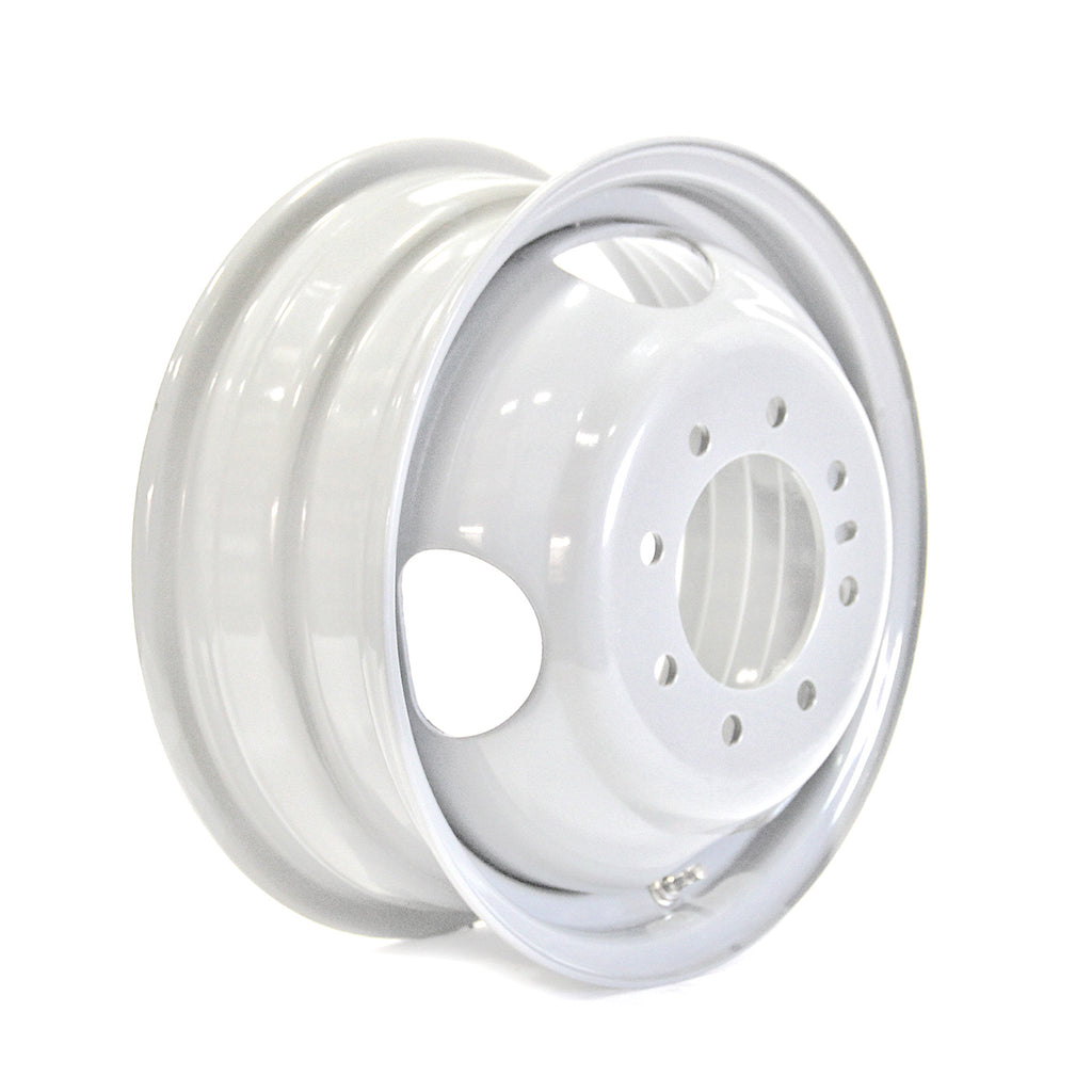 Jante 16" x 6" 8 trous 3000 lbs double blanche - RecreaShop