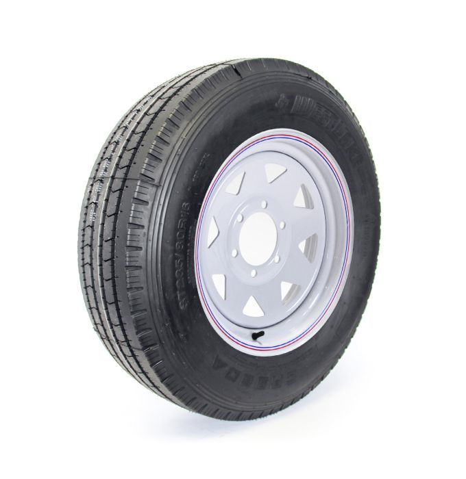 Pneu radial 235/80R16 14 plis LRG 4080 lbs Westlake et jante 16" 6 trous rally - Récréashop