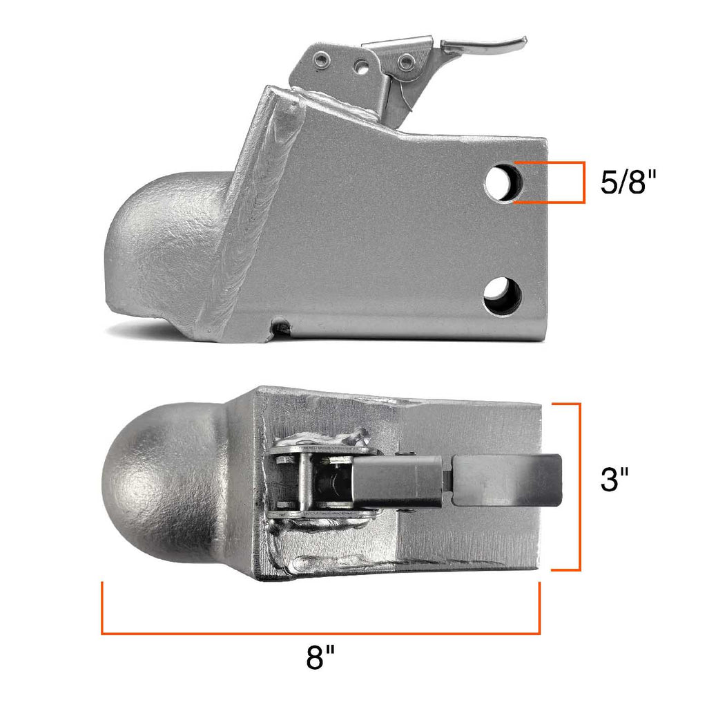 Coupleur de 2 5/16" 21K ajustable zinc RAM - RecreaShop