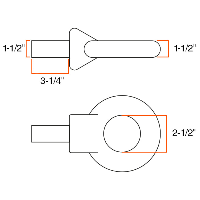 Anneau 2 1/2" avec écrou SMARTOW - RecreaShop