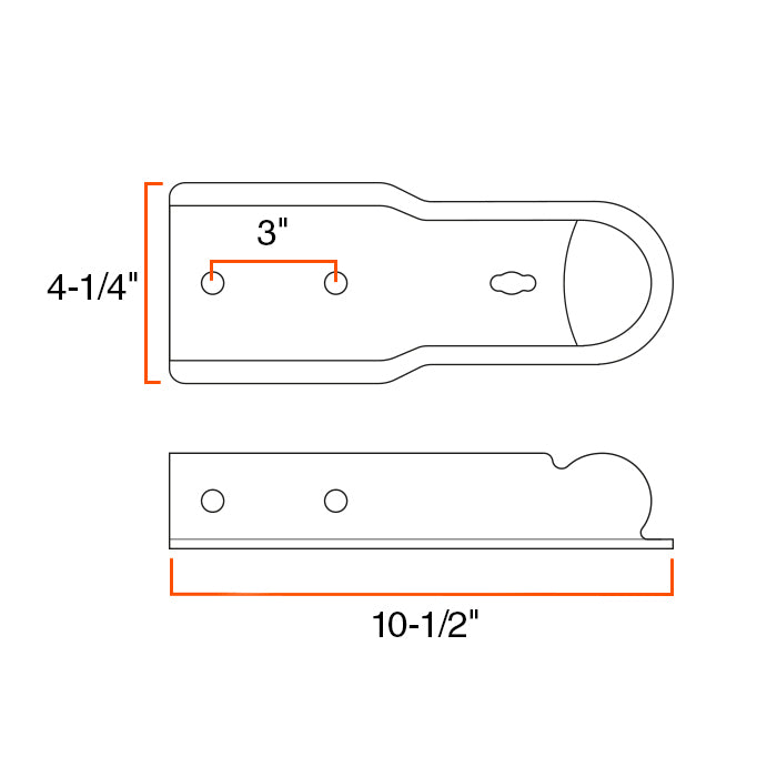 Coupleur 2" x 2 1/2" 3,5K avec goupille RAM - RecreaShop