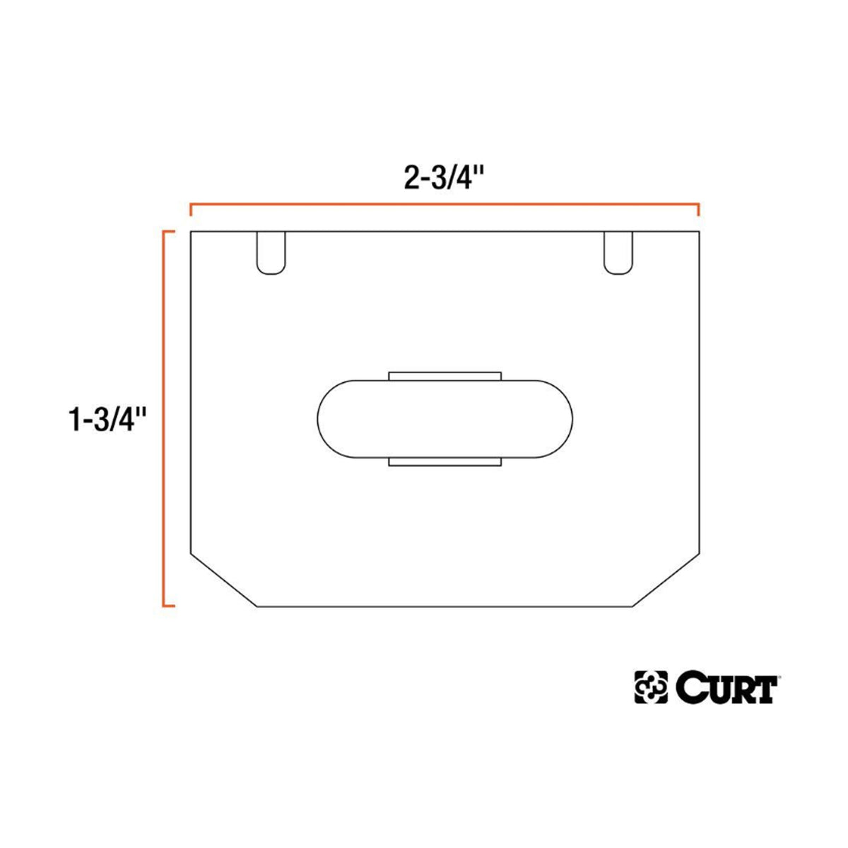 Support pour connecteur plat 4 brins CURT - RecreaShop
