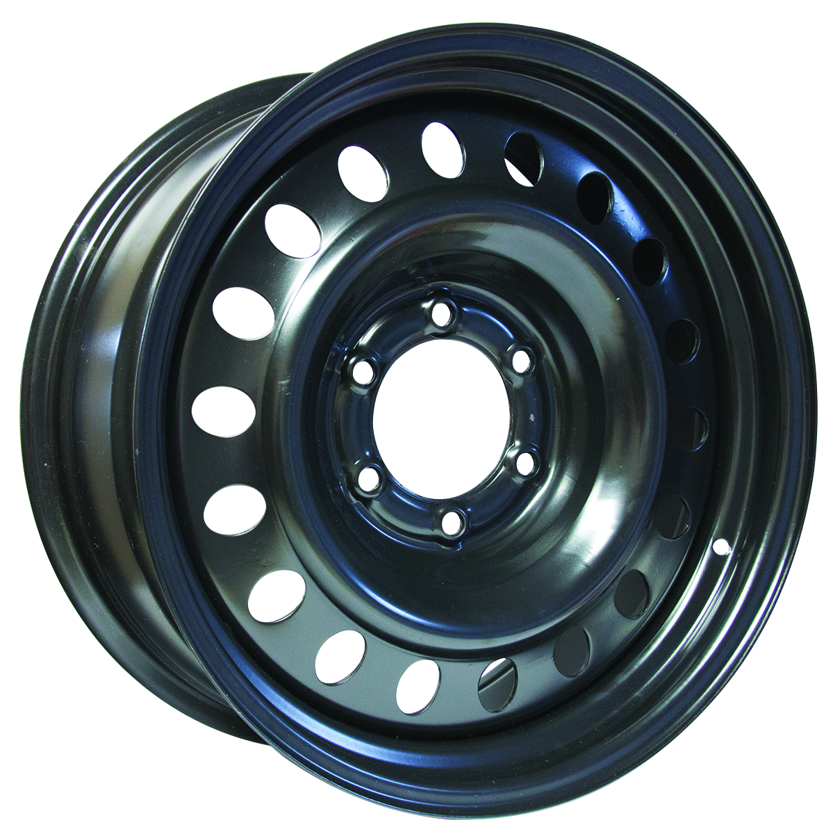 Roue d'acier 18x8 6x139.7 ET25 CB106.1 Noir - Récréashop
