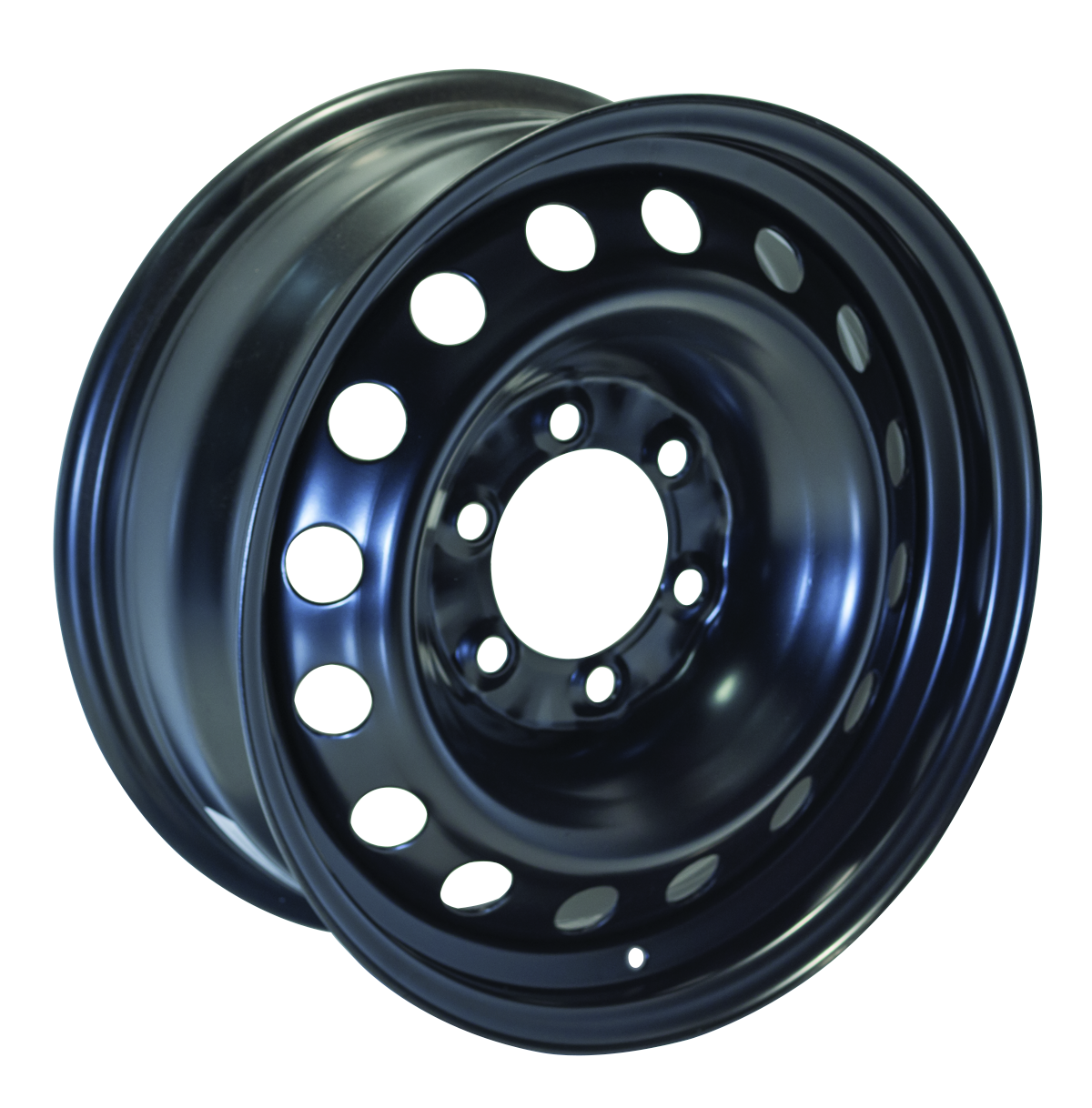 Roue d'acier 17X7 6-139.7 106CB ET14 Noir - Récréashop