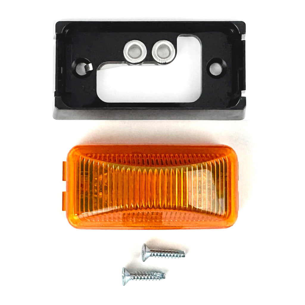 Lumière de gabarit LED 2" x 1" ambre 3 diodes - RecreaShop