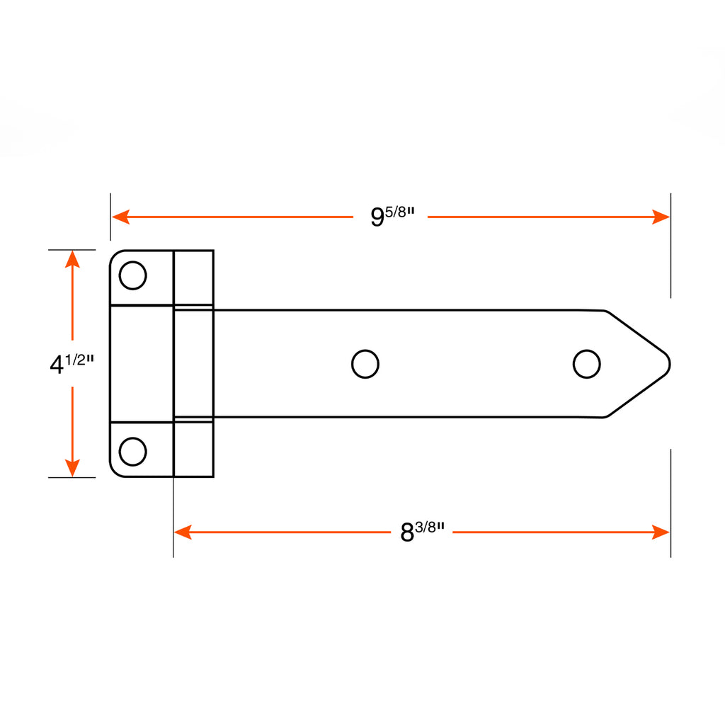 Penture 9 5/8" zinguée - RecreaShop