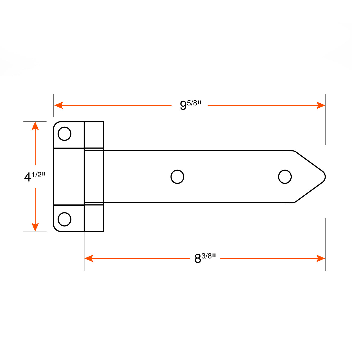 Penture 9 5/8" zinguée - RecreaShop