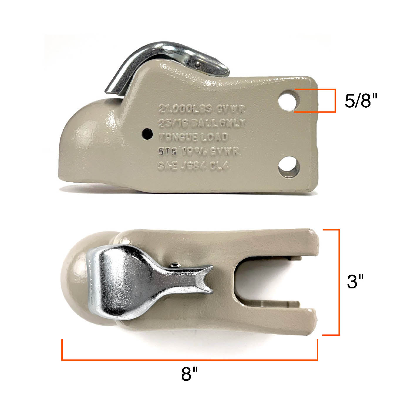 Coupleur 2 5/16" 21K et channel primé DEMCO - RecreaShop