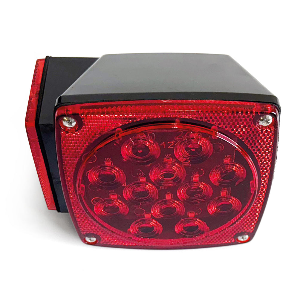 Lumière de position LED gauche 4 1/2" x 4 1/2" x 2 1/2" rouge 14 diodes (pour 10330L) - RecreaShop