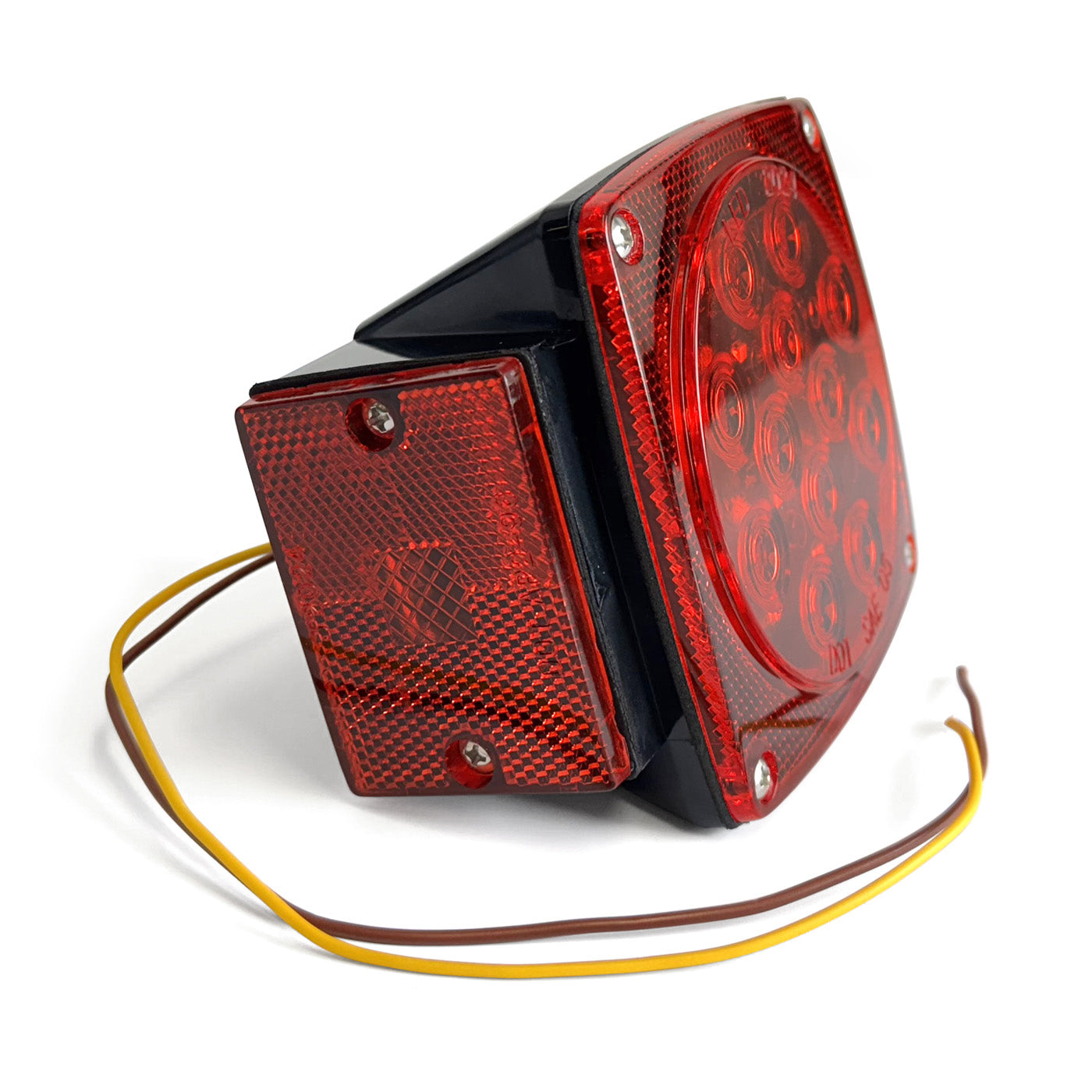 Lumière de position LED gauche 4 1/2" x 4 1/2" x 2 1/2" rouge 14 diodes (pour 10330L) - RecreaShop