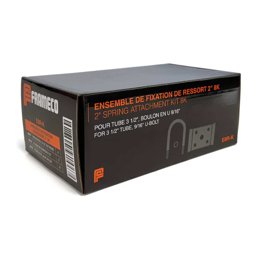 Ensemble de fixation de ressort 2" pour essieu 8K (en boîte) FRAMECO - RecreaShop