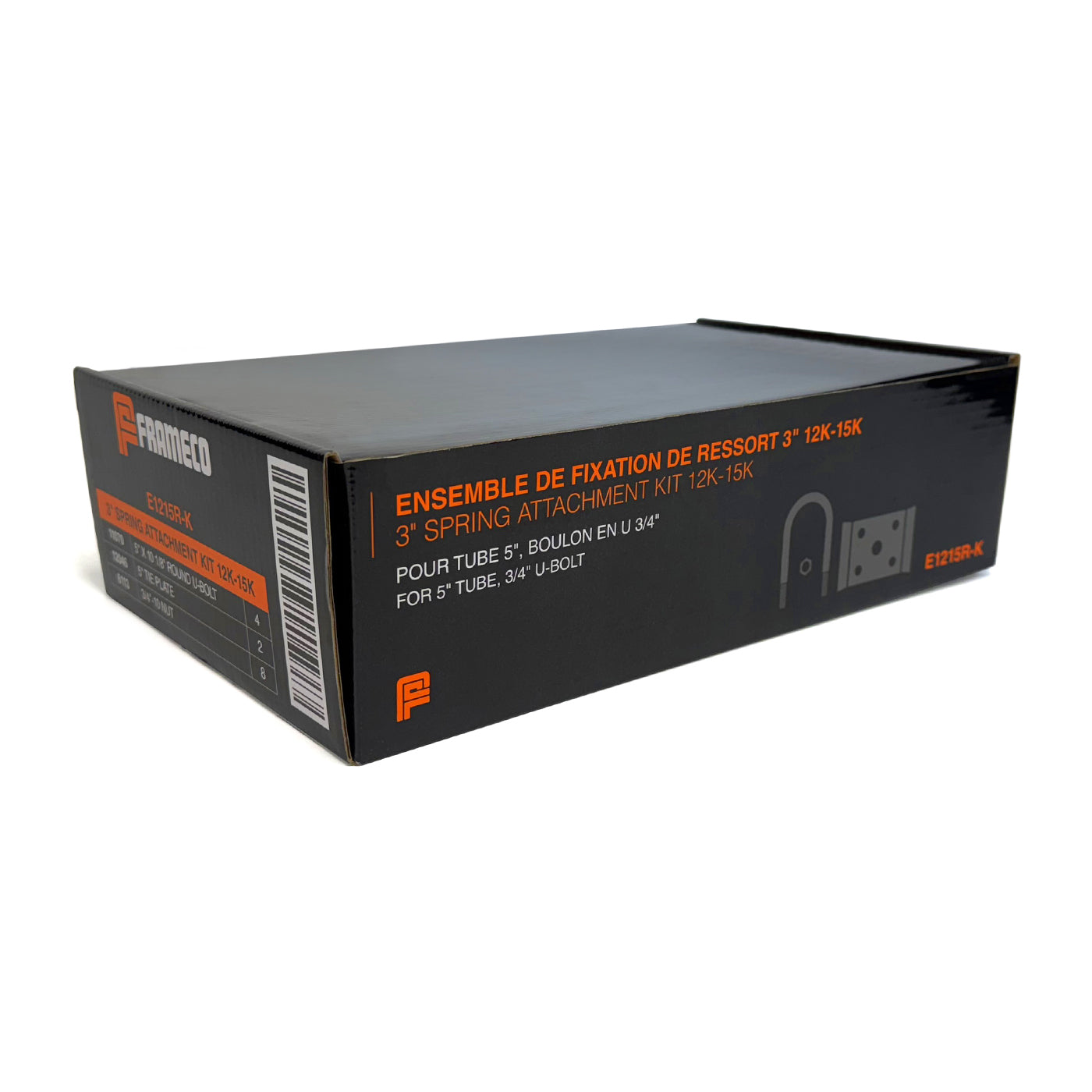 Ensemble de fixation de ressort 3" pour essieu 12K-16K (en boîte) FRAMECO - RecreaShop