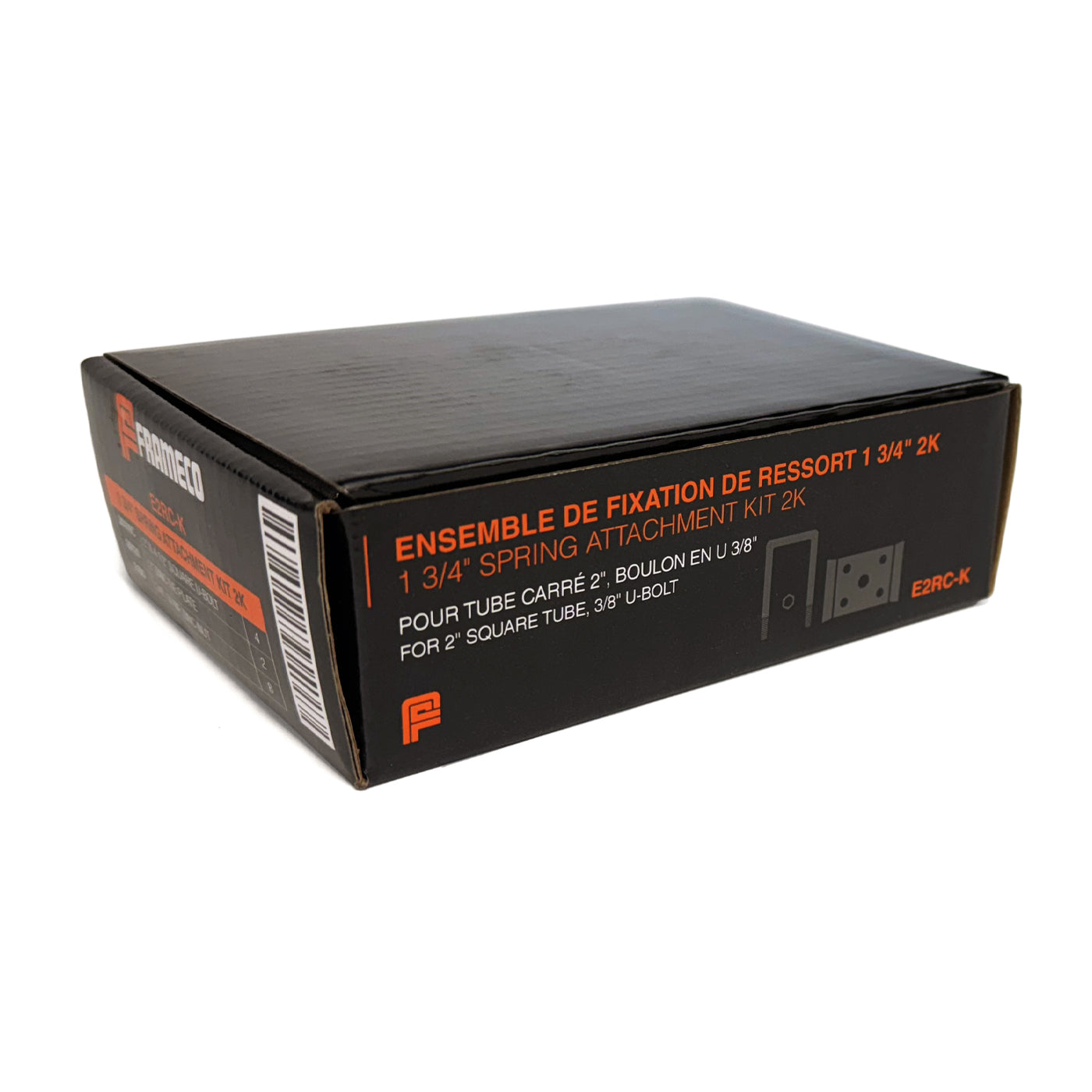 Ensemble de fixation de ressort 1 3/4" pour essieu 2K pour tube carré (en boîte) FRAMECO - RecreaShop