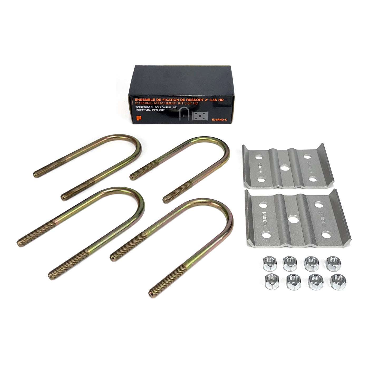 Ensemble de fixation de ressort 2" pour essieu 3,5K HD (en boîte) FRAMECO - RecreaShop