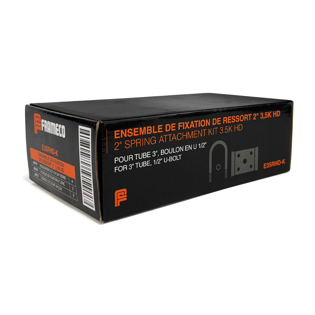 Ensemble de fixation de ressort 2" pour essieu 3,5K HD (en boîte) FRAMECO - RecreaShop