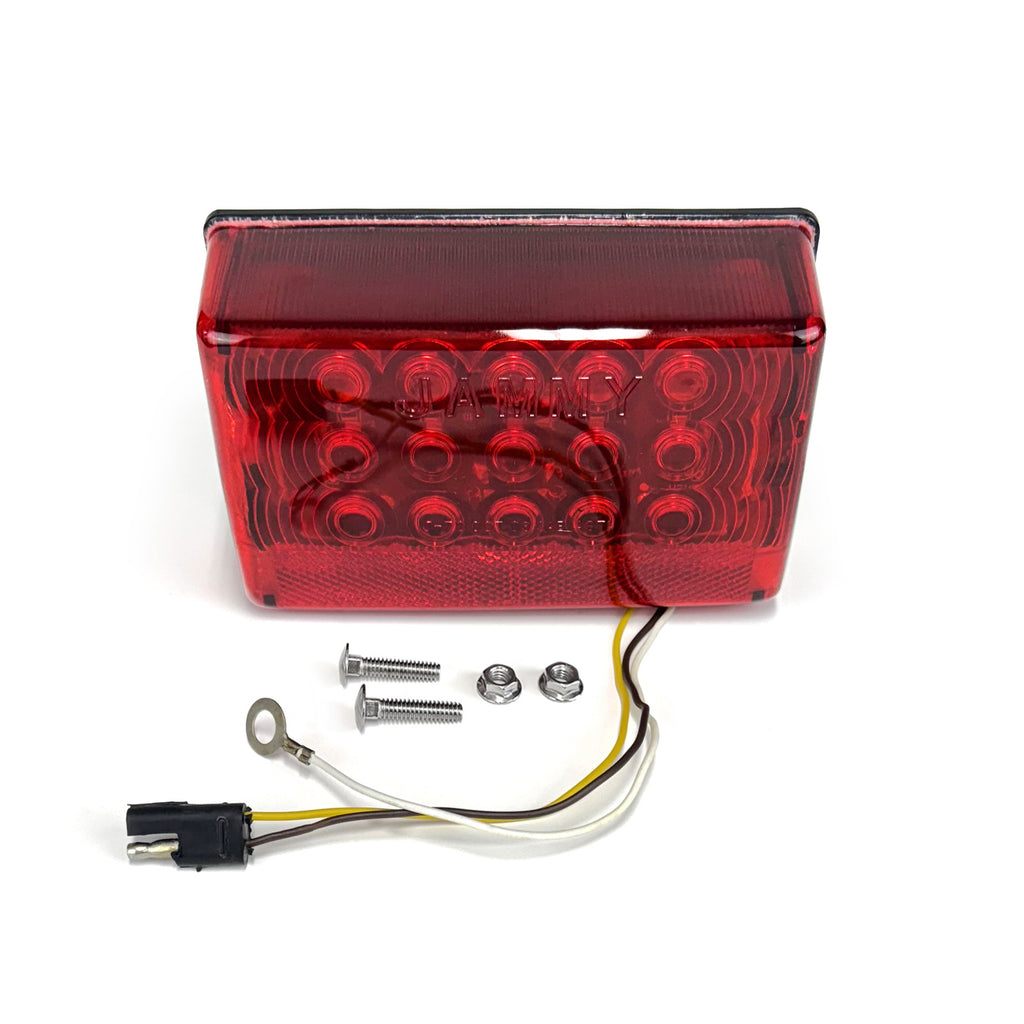 Lumière de position LED gauche 6 1/8" x 3 5/8" rouge pour véhicule récréatif - RecreaShop