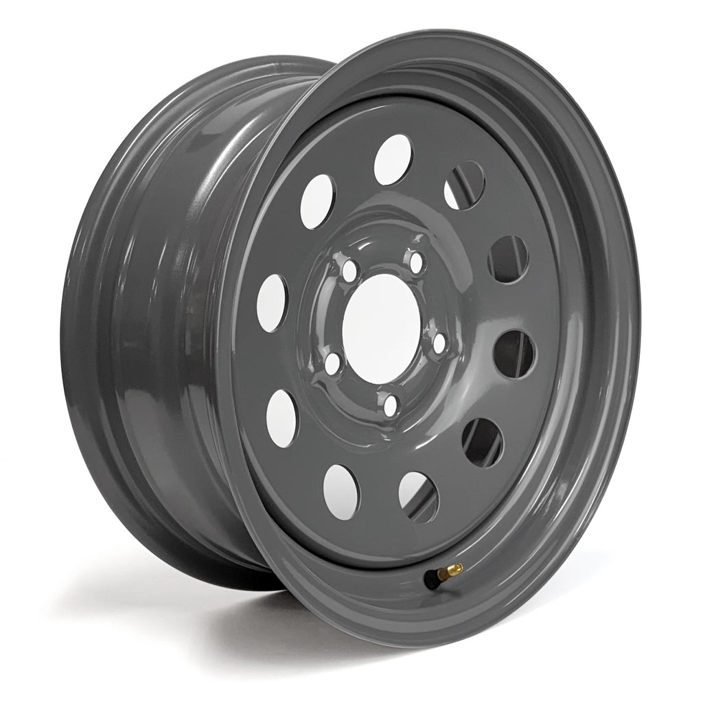 Jante 15" x 6" 5 trous 2200 lbs modulaire grise - RecreaShop
