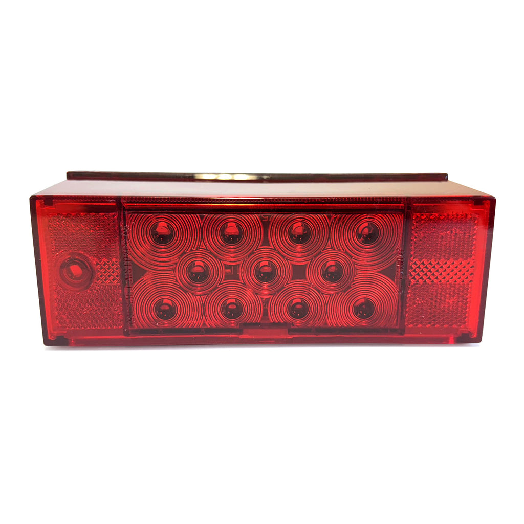 Lumière de position LED gauche 8" x 2 3/4" rouge pour véhicule récréatif - RecreaShop