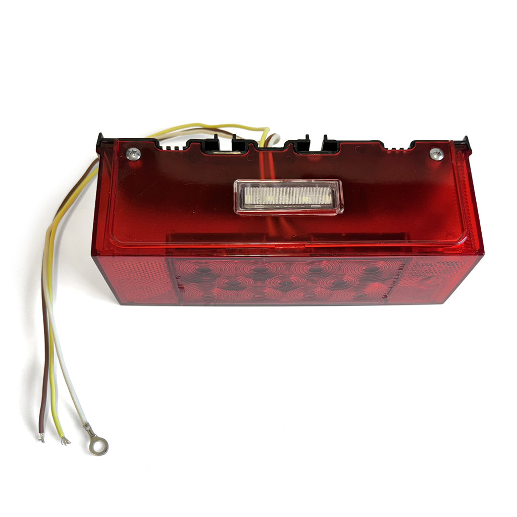 Lumière de position LED gauche 8" x 2 3/4" rouge pour véhicule récréatif - RecreaShop
