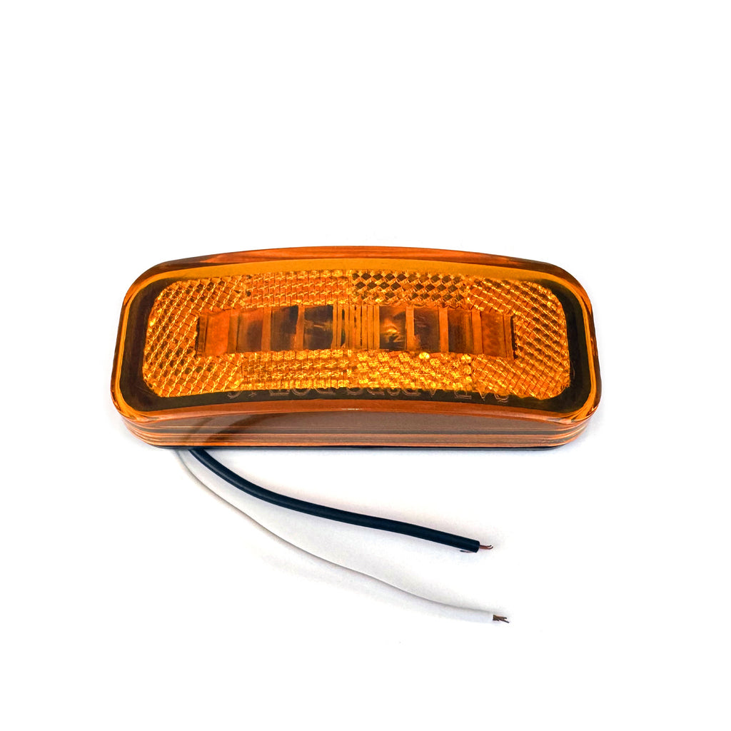 Lumière de gabarit LED 4" x 1 1/2" ambre 2 diodes (sans support) - RecreaShop