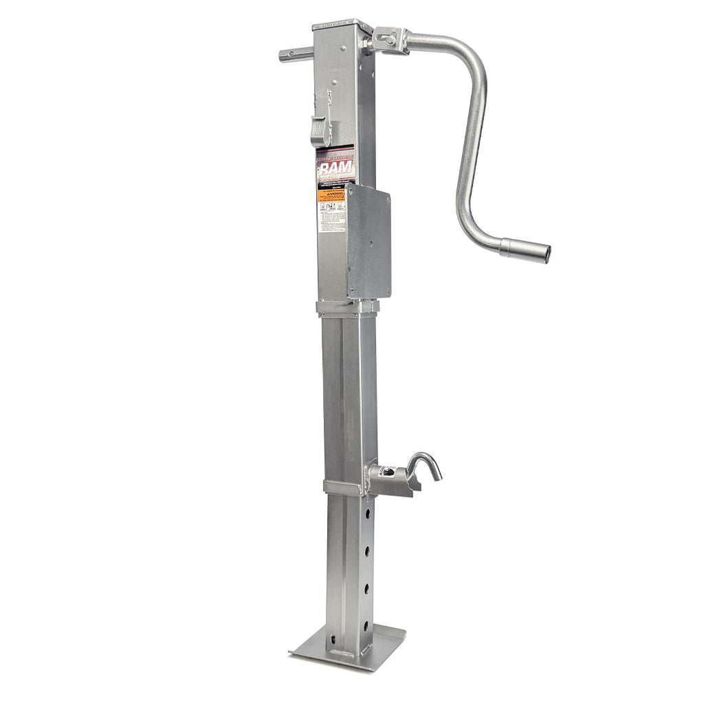 Vérin ajustable 12K 12 1/2" zinc poignée de côté avec base renforcie et plaque de fixation RAM - RecreaShop