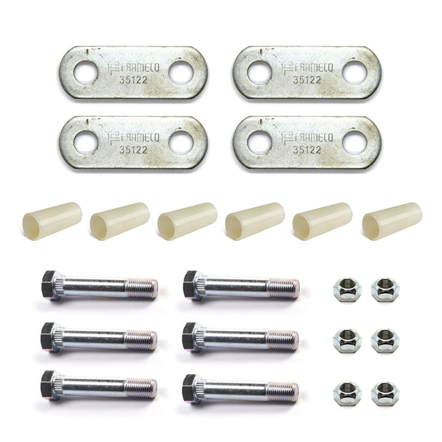 Quincaillerie simple 2K-3,5K avec liens mobiles courts, écrous stover et bushings de nylon sans main d'attache - RecreaShop