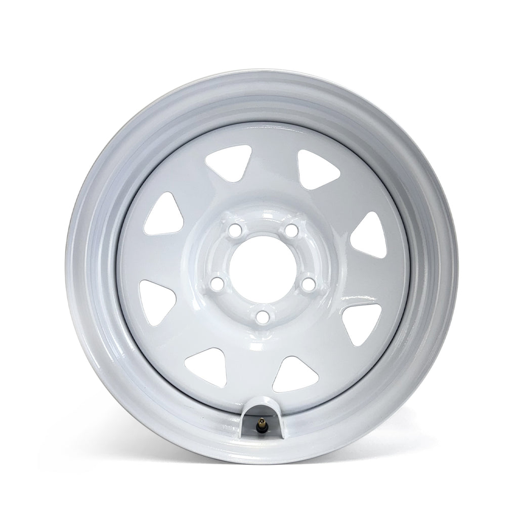 Jante 15" x 6" 5 trous 2200 lbs rally et protège-valve - RecreaShop