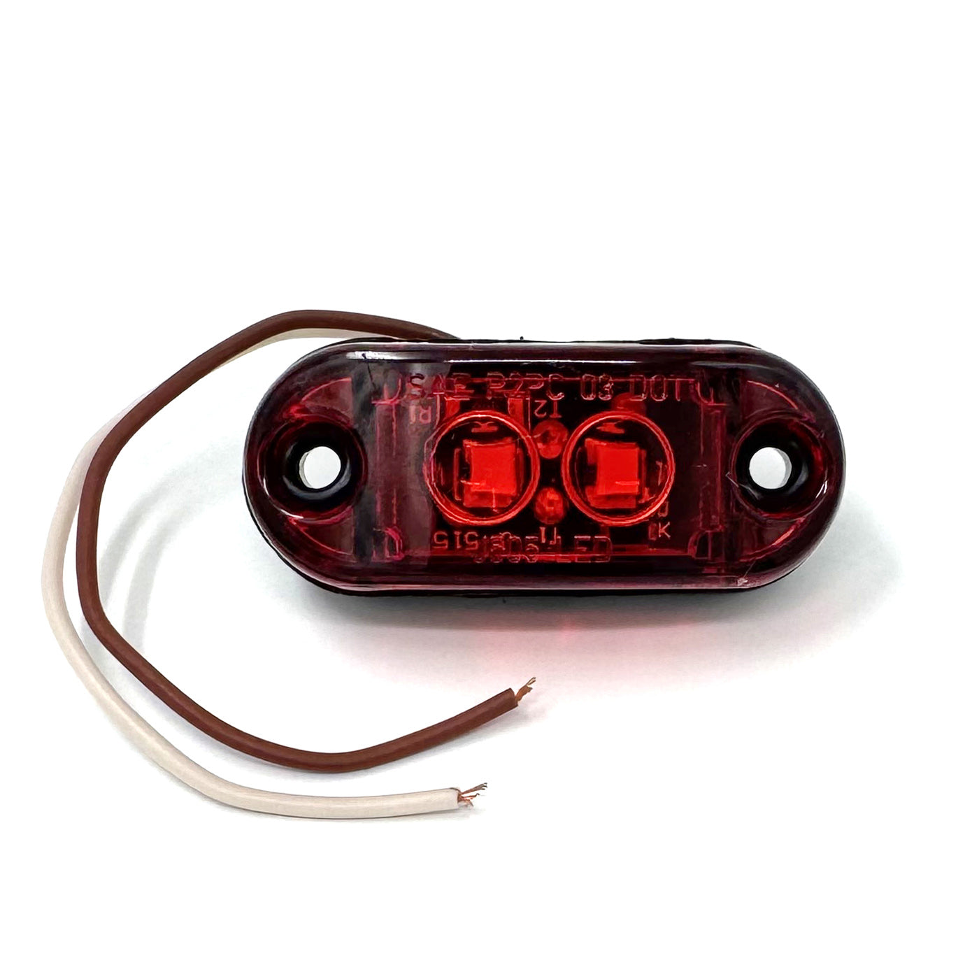 Lumière de gabarit LED 2 1/2" rouge 2 diodes - RecreaShop