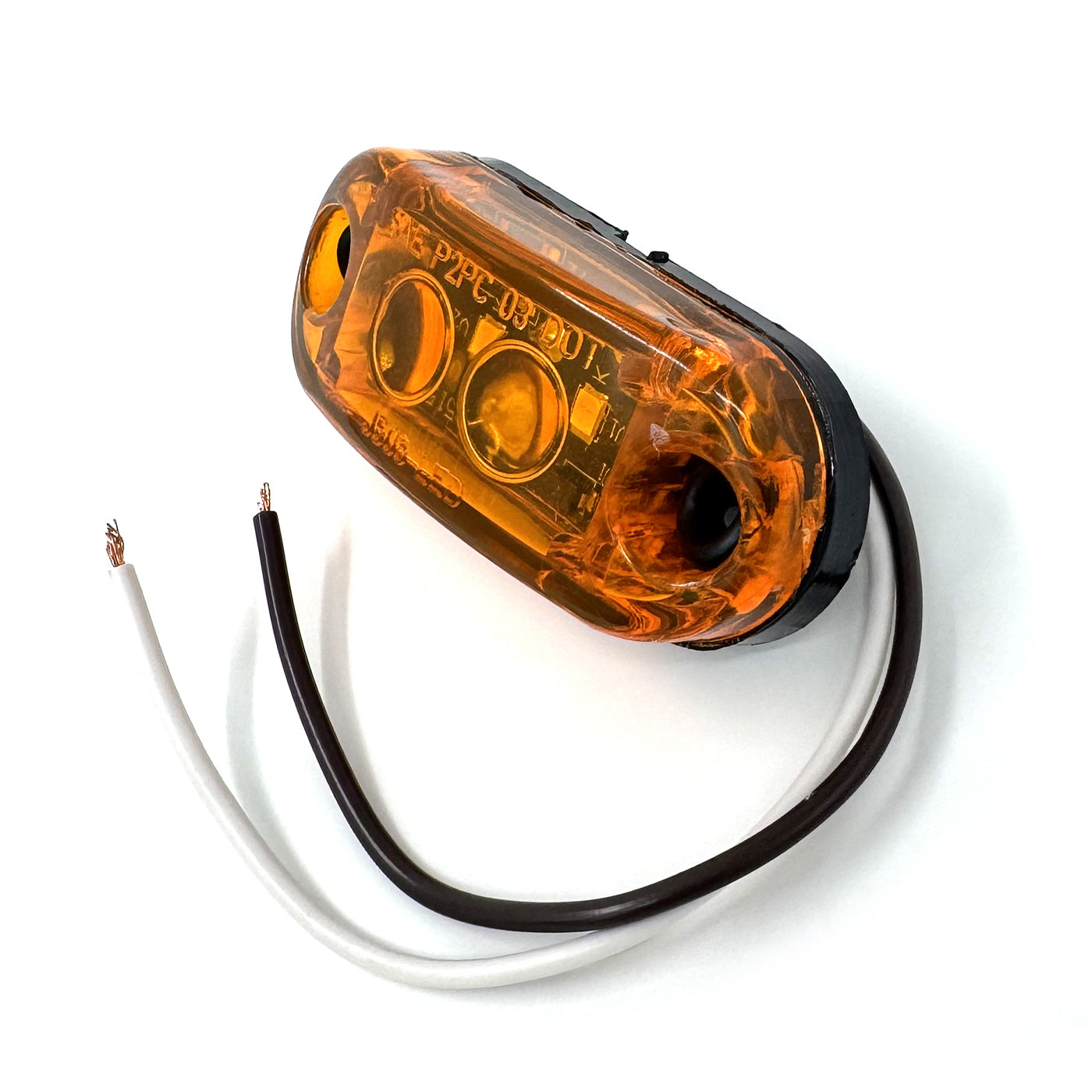 Lumière de gabarit LED 2 1/2" ambre 2 diodes - RecreaShop