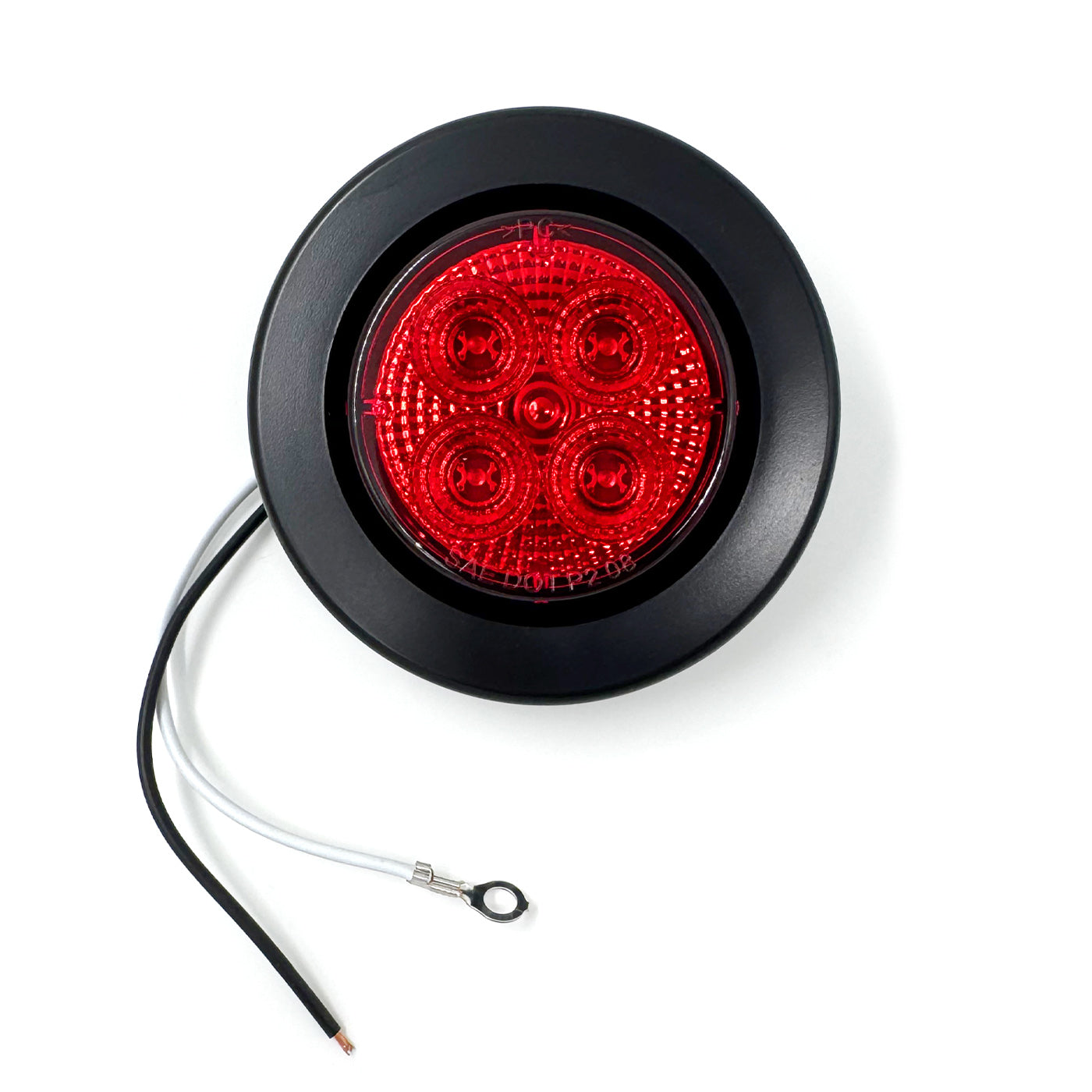 Lumière de gabarit LED 2 1/2" rouge 4 diodes avec réflecteur - RecreaShop
