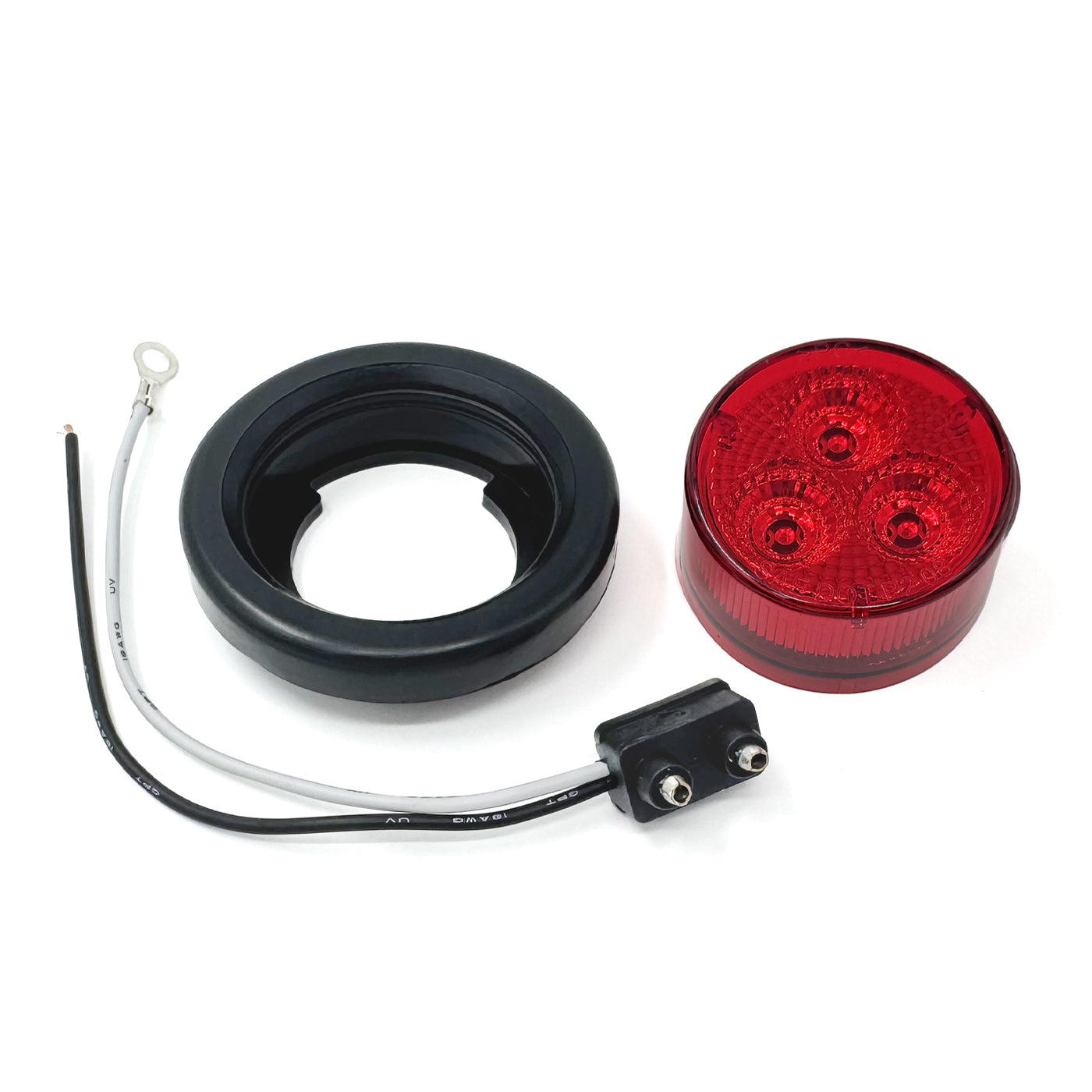 Lumière de gabarit LED 2" rouge 3 diodes avec réflecteur - RecreaShop