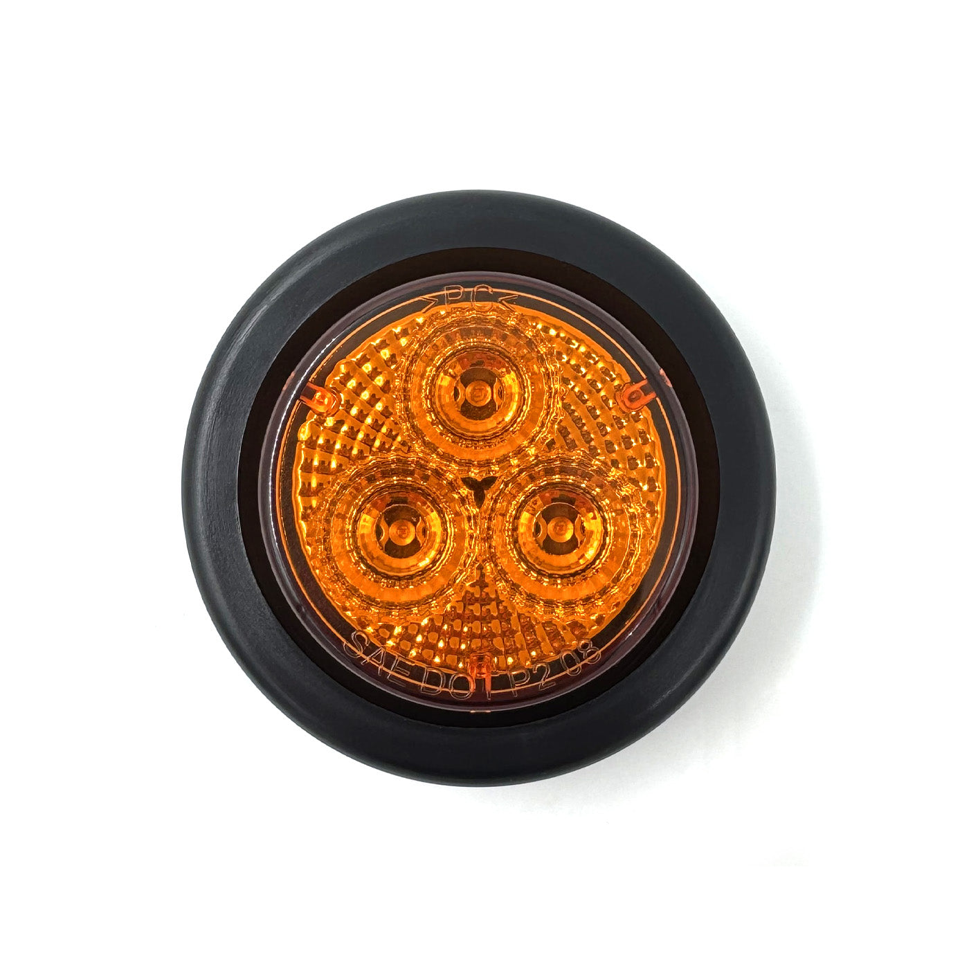 Lumière de gabarit LED 2" ambre 3 diodes avec réflecteur - RecreaShop