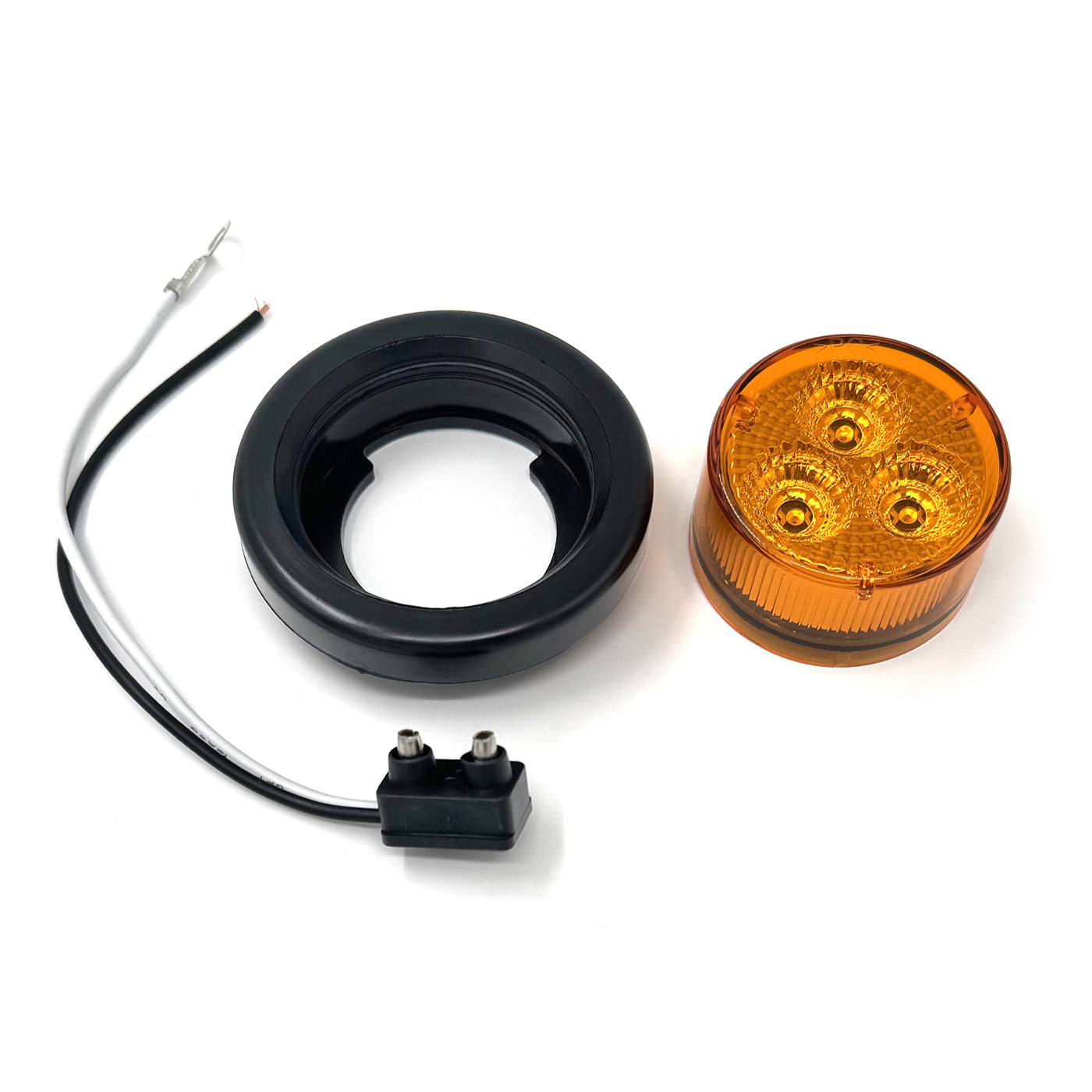 Lumière de gabarit LED 2" ambre 3 diodes avec réflecteur - RecreaShop