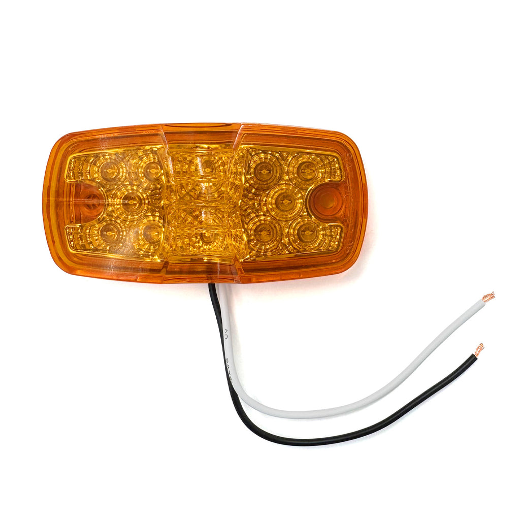 Lumière de gabarit LED 4" x 2" ambre 12 diodes - RecreaShop