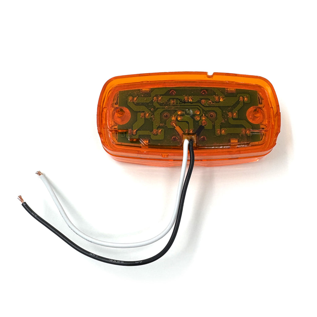 Lumière de gabarit LED 4" x 2" ambre 12 diodes - RecreaShop