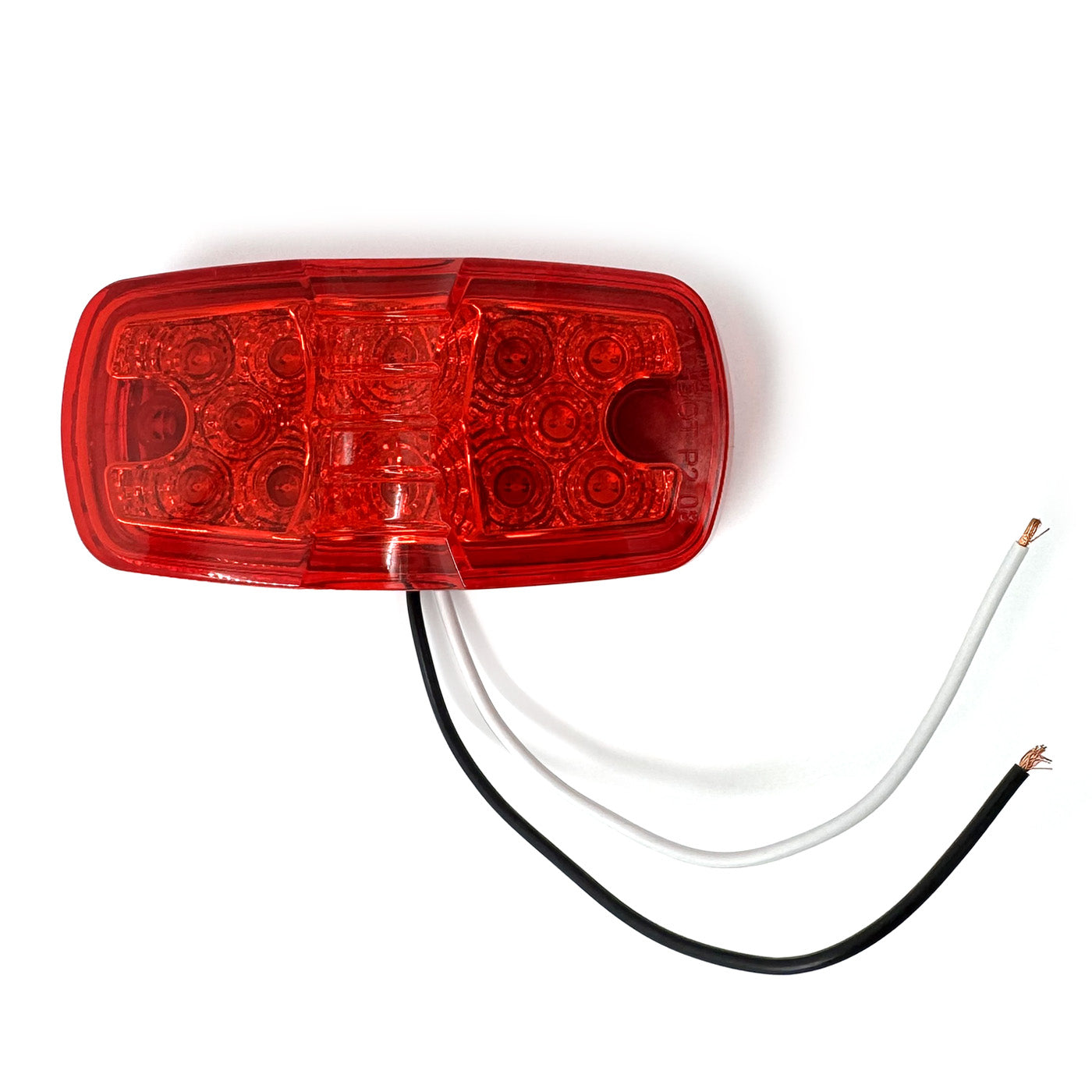 Lumière de gabarit LED 4" x 2" rouge 12 diodes - RecreaShop