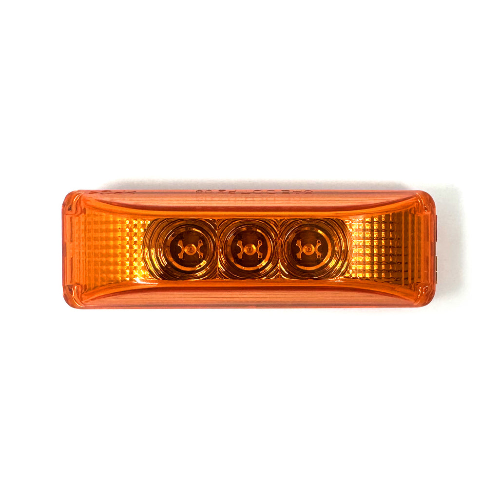 Lumière de gabarit LED 4" x 1" ambre 3 diodes - RecreaShop